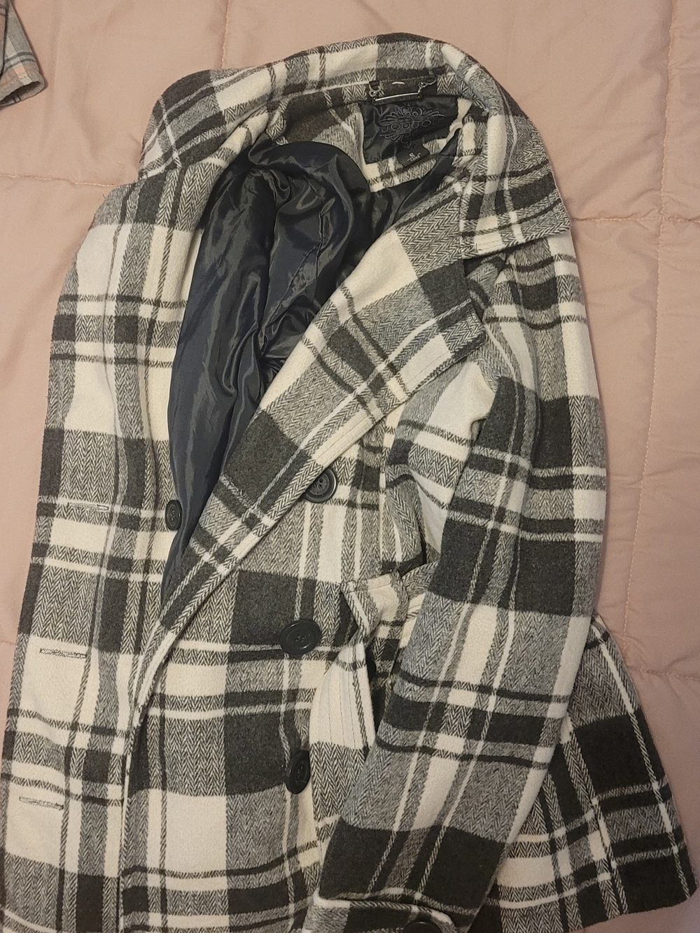 Sourpuss Black and White Plaid Jacket